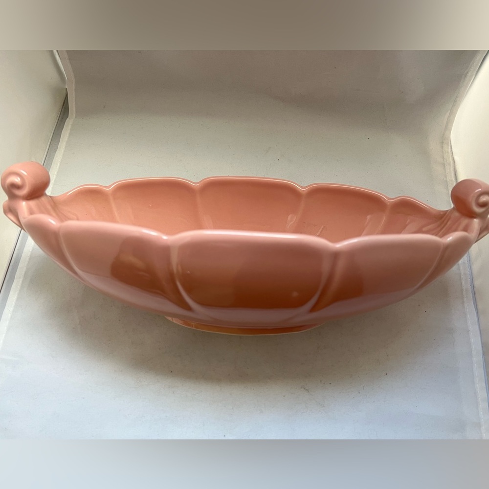 Vtg Abingdon USA 532 Pink Pottery Planter Vase